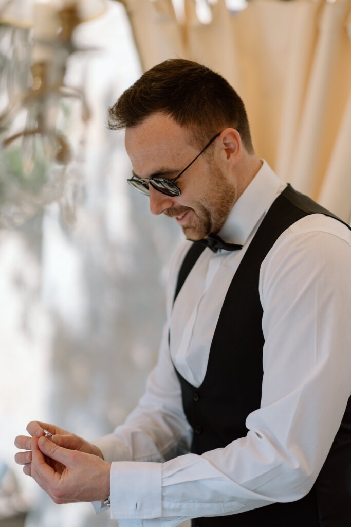 Black tie wedding at Homewood in Bath
